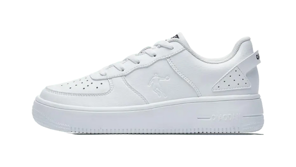 QIAODAN Air Force One Skateboard Shoes Men's Low top White 