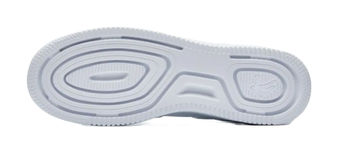 QIAODAN Air Force One Skateboard Shoes Men's Low top White 