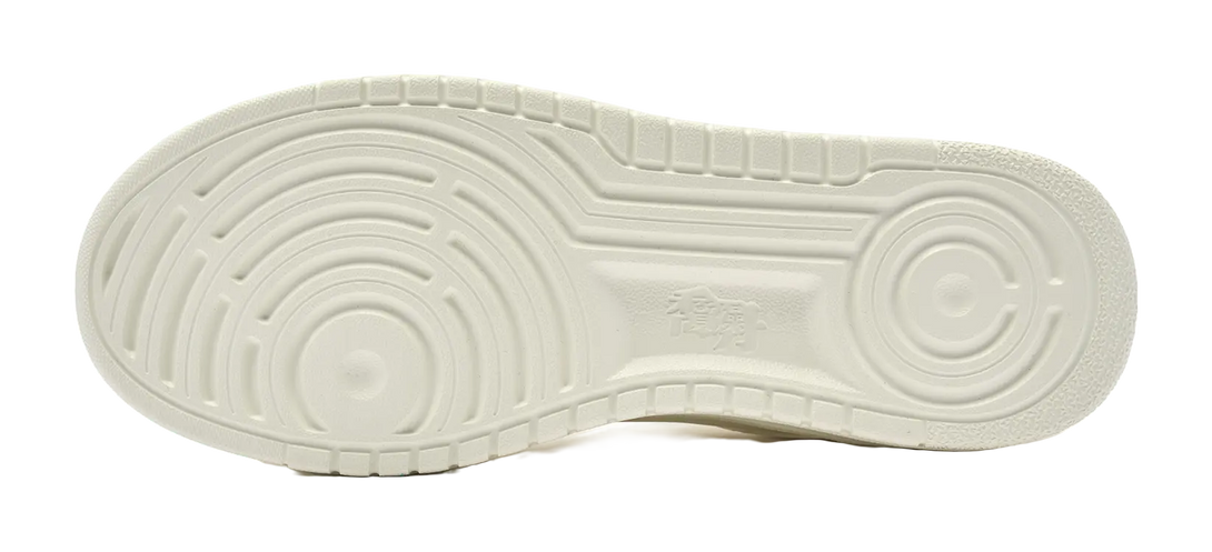 QIAODAN Anti-Slip And Wear-Resistant Coverage Low-Top Skateboard Shoes Women's Beige Blue 