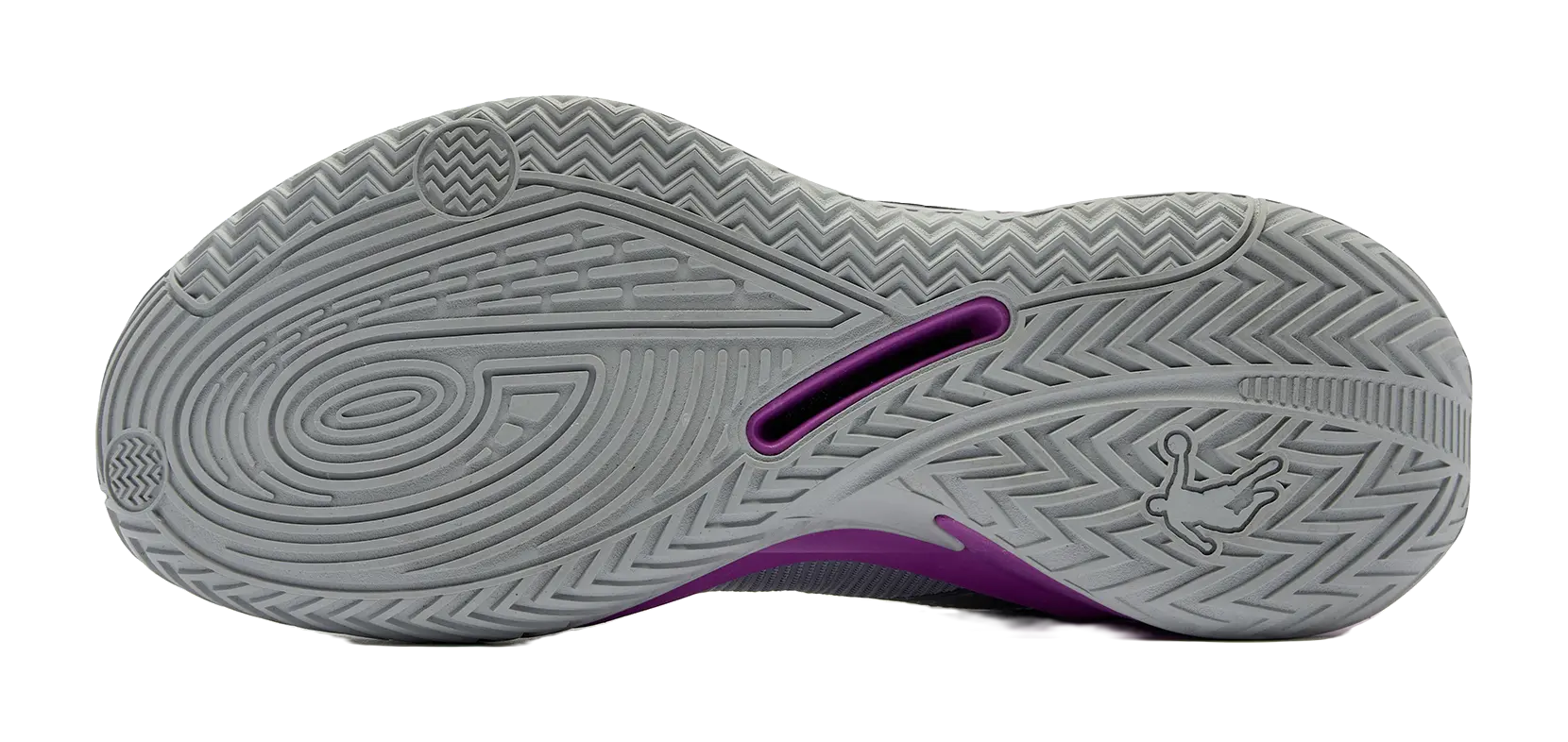 QIAODAN Battle Sword 7 TEAM Cushioning Anti-Slip And Wear-Resistant Low-Top Basketball Shoes Mens Gray Purple 
