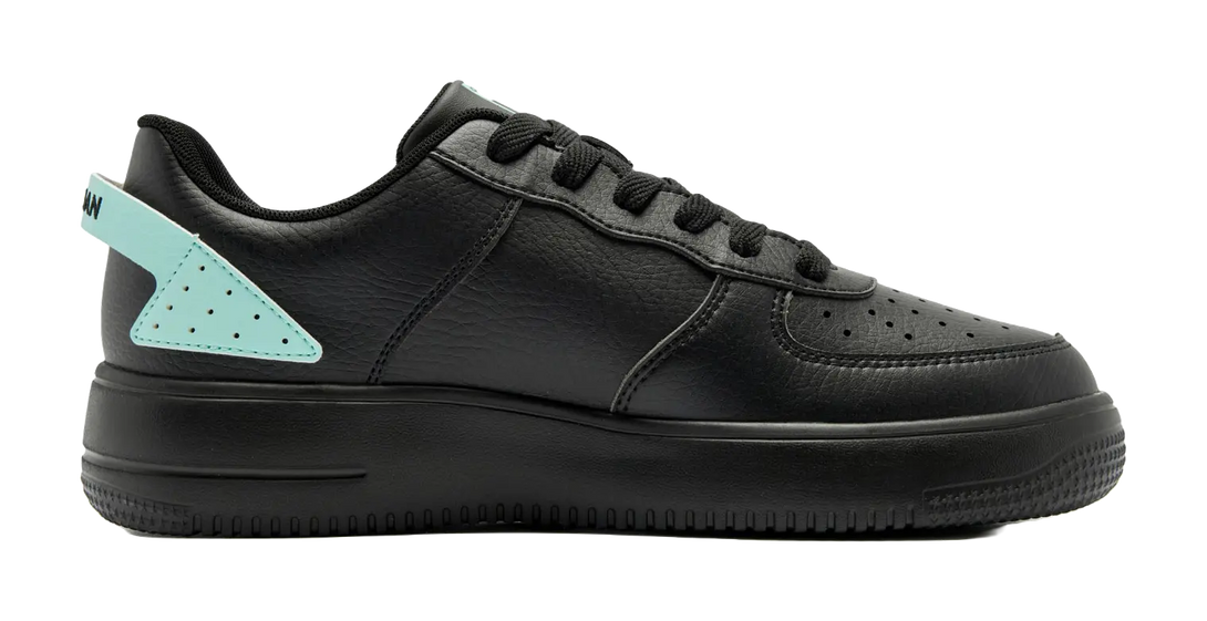 QIAODAN Coverage Slip Resistant, Abrasion Resistant, Height Increasing Low top Skateboard Shoes Men's Black 