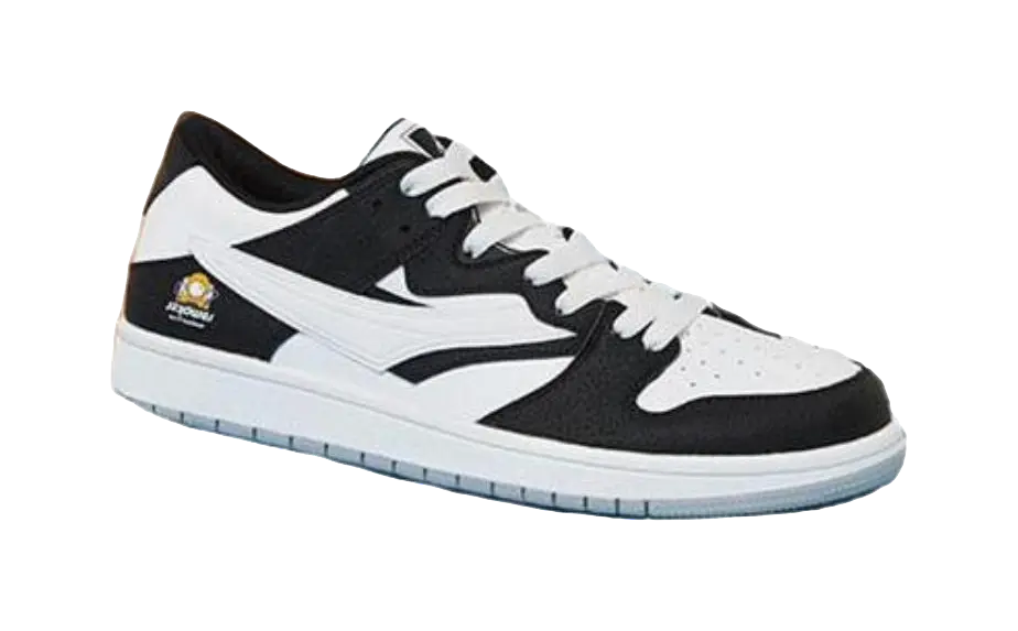 QIAODAN Coverage Slip Resistant, Abrasion Resistant, Lightweight, Breathable Low top Skateboard Shoes Men's Black White 