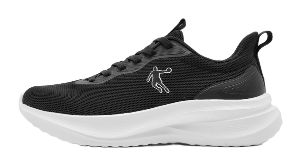 QIAODAN Cushioned Slip-Resistant Abrasion-Resistant Low-Top Casual Running Shoes Men's Black 