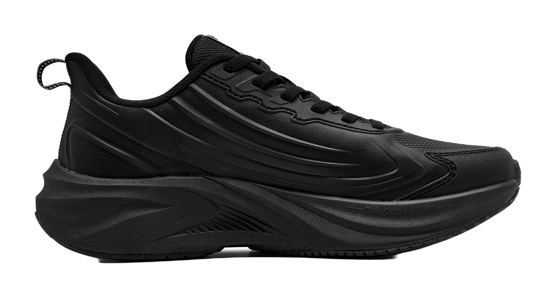 QIAODAN Cushioning Abrasion Resistant Lightweight Breathable Slip Resistant Low top Training Running Shoes Men's Black 