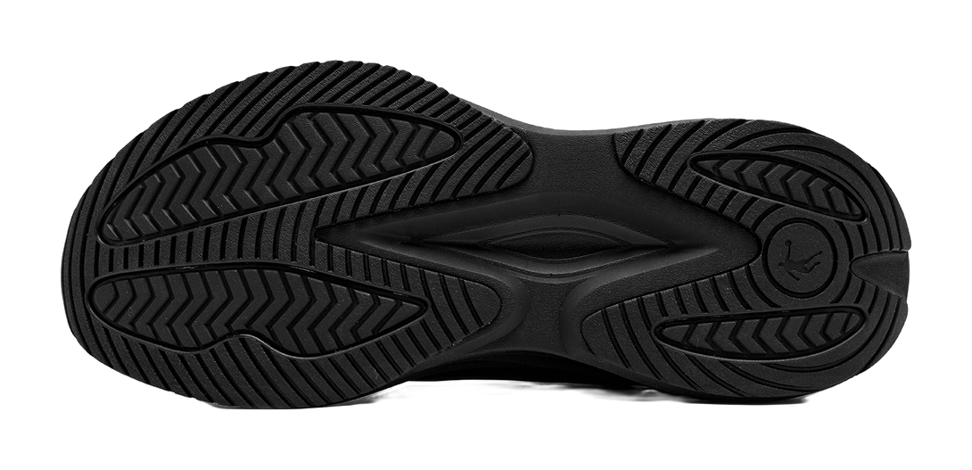 QIAODAN Cushioning Abrasion Resistant Lightweight Breathable Slip Resistant Low top Training Running Shoes Men's Black 