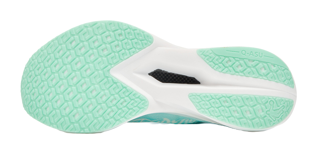 QIAODAN Cushioning, Wear Resistant Low Top Casual Running Shoes Men's Fluorescent Flying Shadow Pink Mars Green 