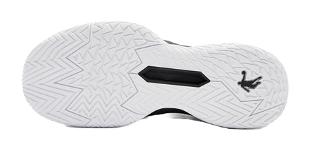 QIAODAN Cushioning, Wear Resistant Mid Top Basketball Shoes Mens White Black 