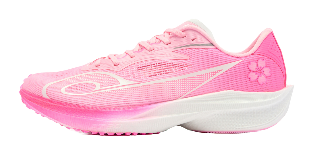 QIAODAN Feiteng 2.0 Running Shoes Men's Low top Cherry Blossom Pink/Aurora Pink 