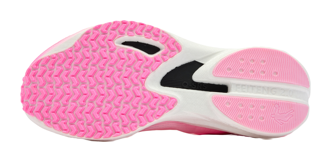 QIAODAN Feiteng 2.0 Running Shoes Men's Low top Cherry Blossom Pink/Aurora Pink 