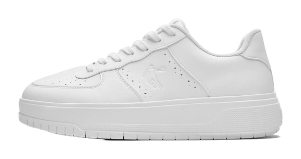 QIAODAN Five Centimeters Skateboard Shoes Men's Low top Jordan White 