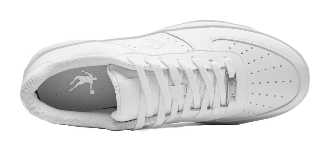 QIAODAN Five Centimeters Skateboard Shoes Men's Low top Jordan White 