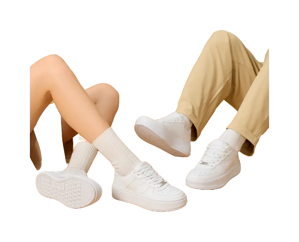 QIAODAN Five Centimeters Skateboard Shoes Men's Low top Jordan White 