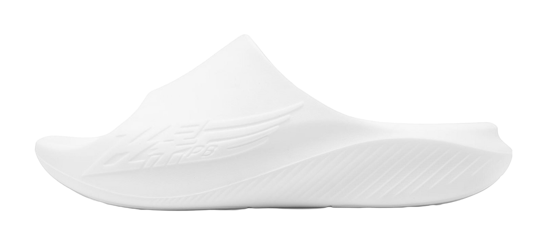 QIAODAN Flying Shadow Slippers 2.0 EVA Skeleton Quiet Slide Slippers Men's White 