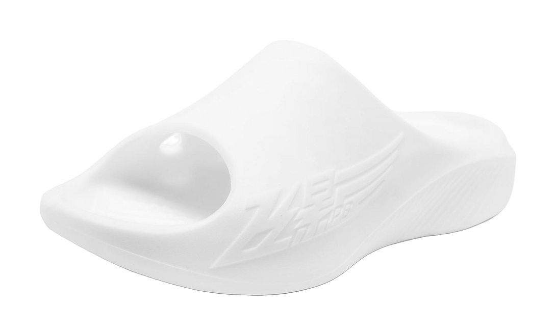 QIAODAN Flying Shadow Slippers 2.0 EVA Skeleton Quiet Slide Slippers Men's White 