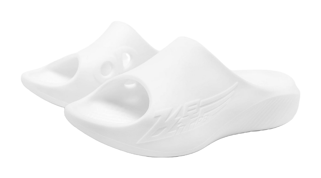 QIAODAN Flying Shadow Slippers 2.0 EVA Skeleton Quiet Slide Slippers Men's White 