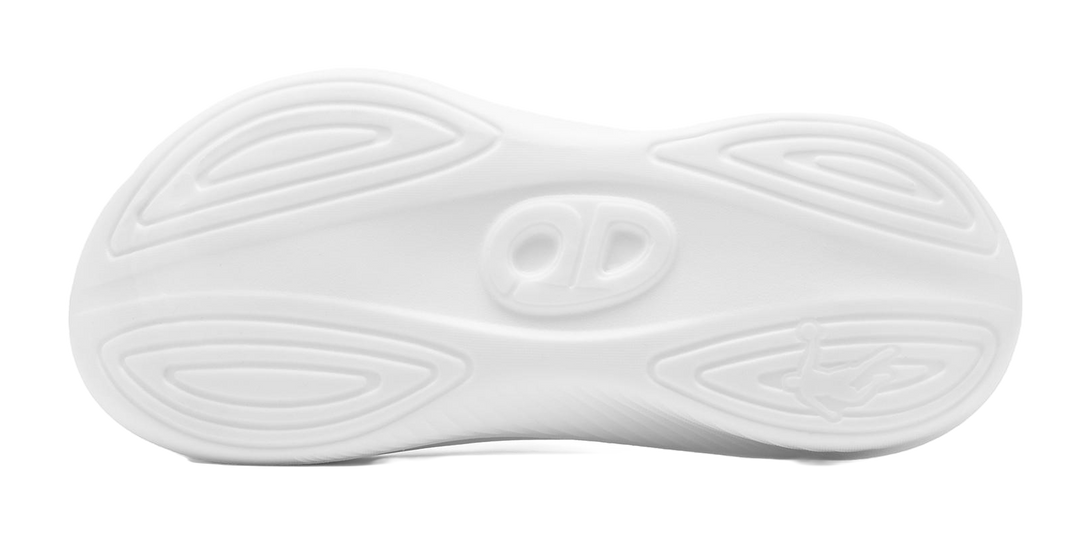 QIAODAN Flying Shadow Slippers 2.0 EVA Skeleton Quiet Slide Slippers Men's White 