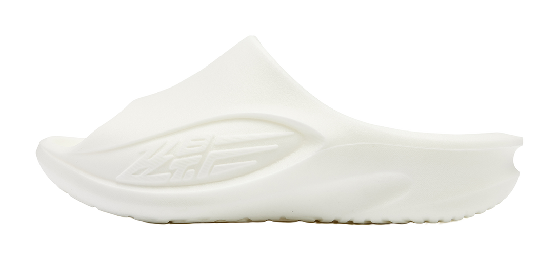 QIAODAN Flying Shadow Slippers 3.0 Quiet Slip Resistant Abrasion Resistant Quick Dry Slide Slippers Men's Ivory 