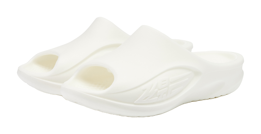 QIAODAN Flying Shadow Slippers 3.0 Quiet Slip Resistant Abrasion Resistant Quick Dry Slide Slippers Men's Ivory 