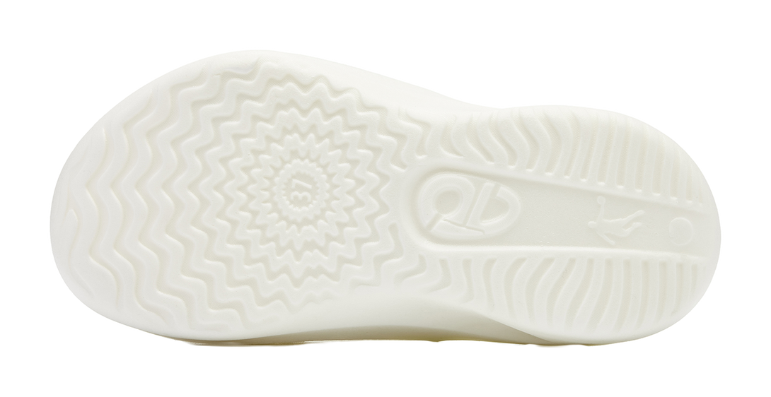 QIAODAN Flying Shadow Slippers 3.0 Quiet Slip Resistant Abrasion Resistant Quick Dry Slide Slippers Men's Ivory 