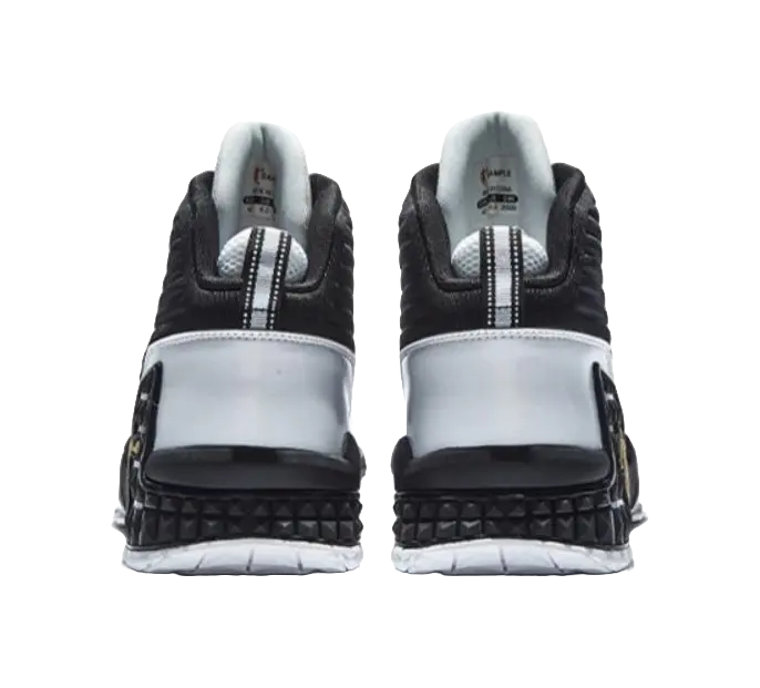 QIAODAN Grinding 1 - Basketball Shoes Mens High top Black/White 