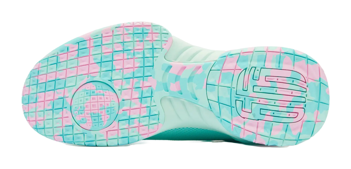 QIAODAN Kill Shot 1.0 Basketball Shoes Mens Low top Cloud Pink Crescent Blue 