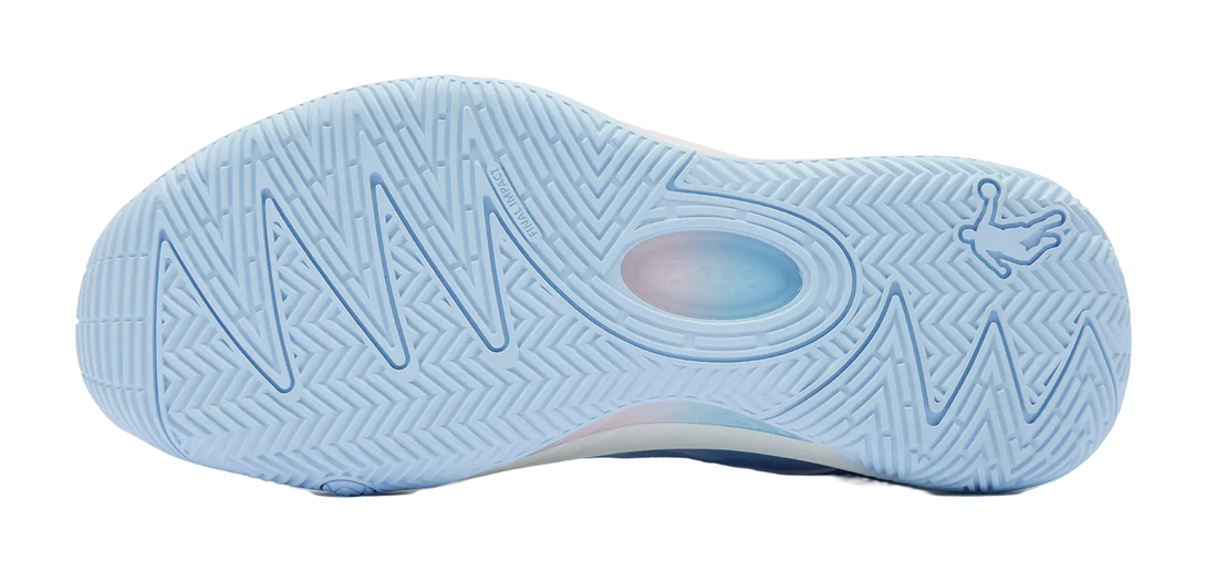 QIAODAN Killing Move 3.0 Cushioning, Wear Resistant Mid top Basketball Shoes Mens Blue White Pink 