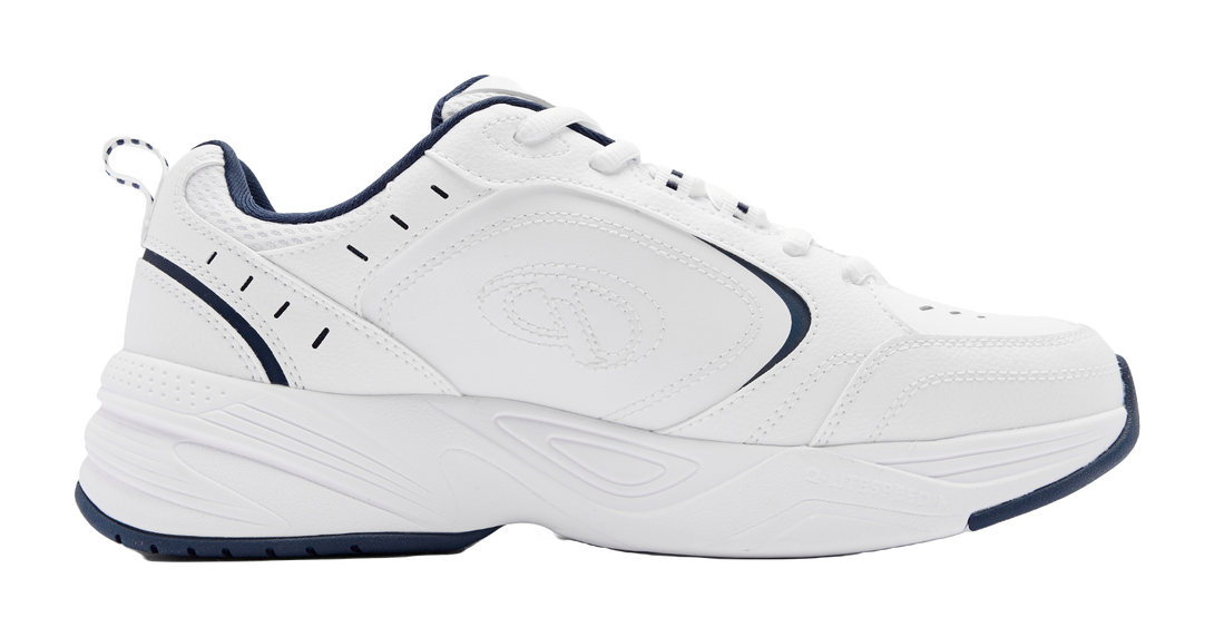 QIAODAN Samoy Badminton Shoes Men's Low top Jordan White Graphite Blue 