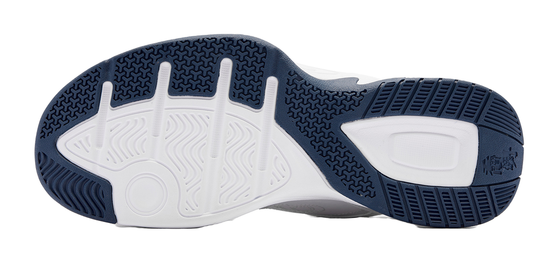 QIAODAN Samoy Badminton Shoes Men's Low top Jordan White Graphite Blue 