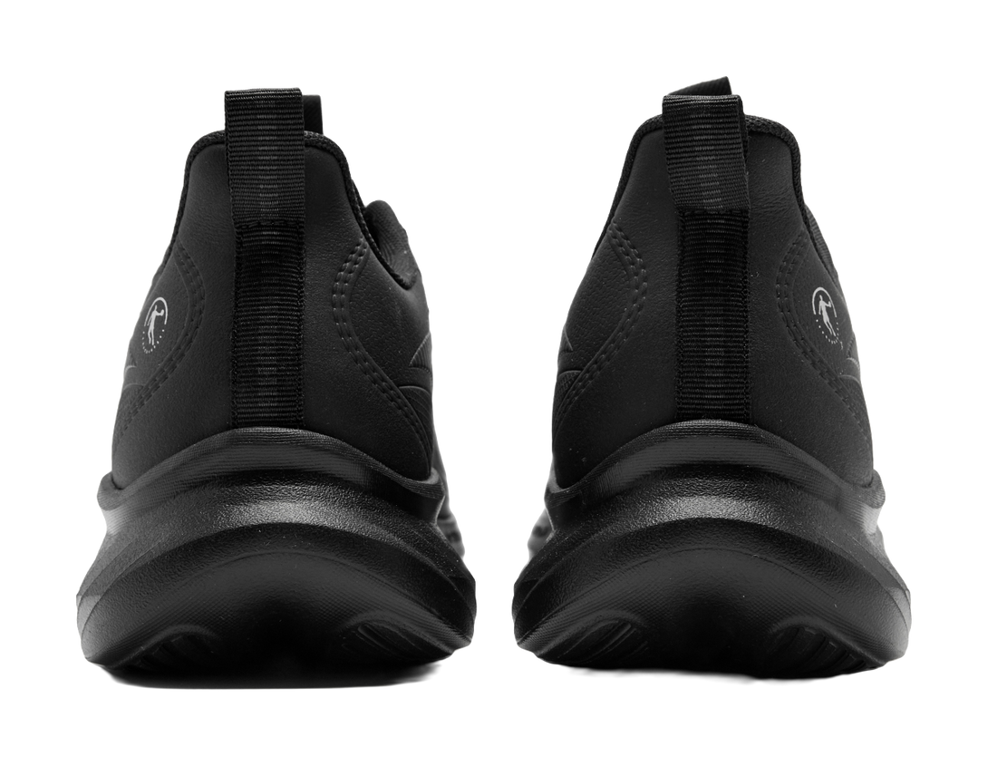 QIAODAN Shock Absorbers Slip Resistant Abrasion Resistant Low top Casual Running Shoes Men's Black Lightning Gray 