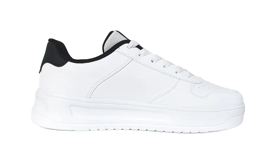 QIAODAN Skateboard Shoes Men's White Black White 