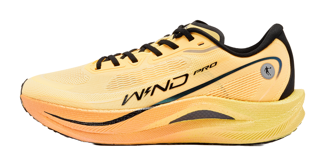 QIAODAN Strong Winds 2.0 PRO Cushioning Anti-Slip And Wear-Resistant Low-Top Q-KUNGFU TURBO Running Shoes Men's Yellow 