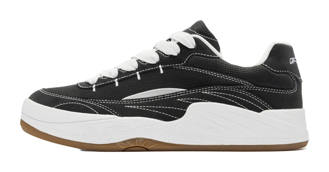 QIAODAN Sunrise Skateboard Shoes Men's Low top Black/Jordan White 