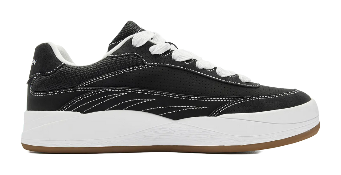 QIAODAN Sunrise Skateboard Shoes Men's Low top Black/Jordan White 