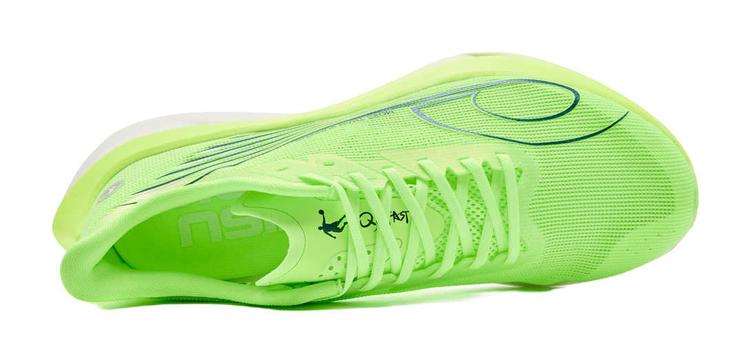 QIAODAN Swift 3PRO Running Shoes Men's Low top Flying Shadow Green Jordan White 