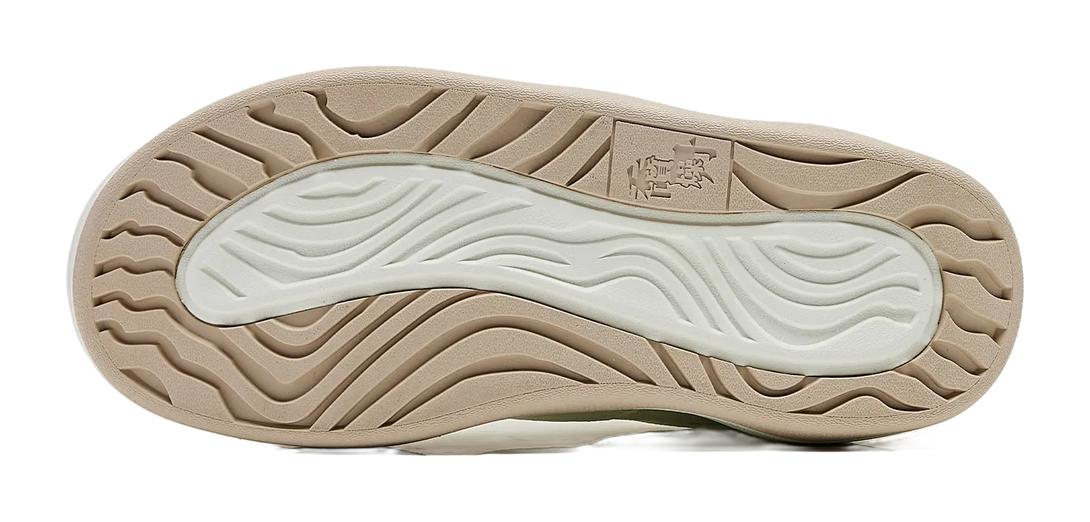 QIAODAN Water-Resistant Cushioning Low-Top Skateboard Shoes Women's Ivory White 