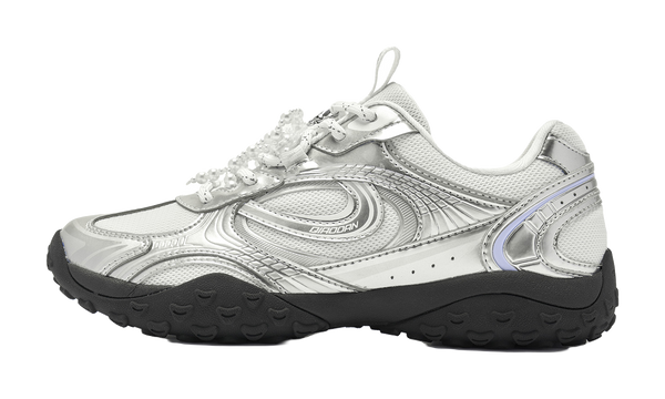 QIAODAN Wear resistant And Lightweight Low top Casual Shoes Women's Silver 