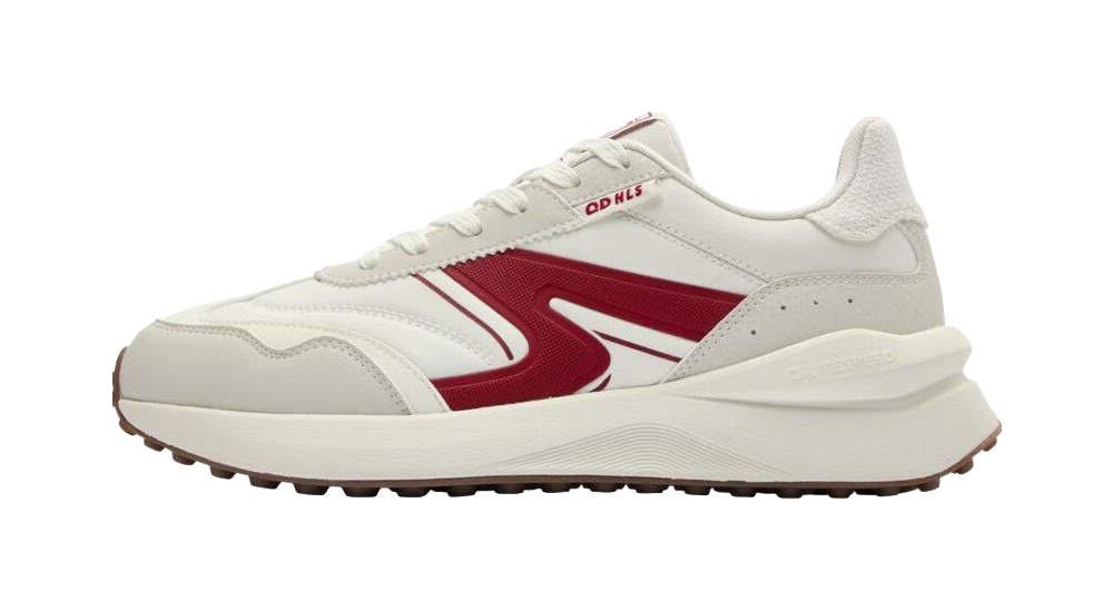 QIAODAN White 2.0 Wear resistant And Lightweight Low top Casual Running Shoes Women's White Red 