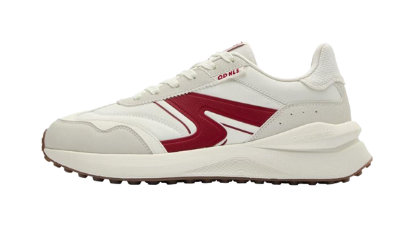 QIAODAN White 2.0 Wear resistant And Lightweight Low top Casual Running Shoes Women's White Red 