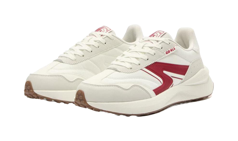 QIAODAN White 2.0 Wear resistant And Lightweight Low top Casual Running Shoes Women's White Red 