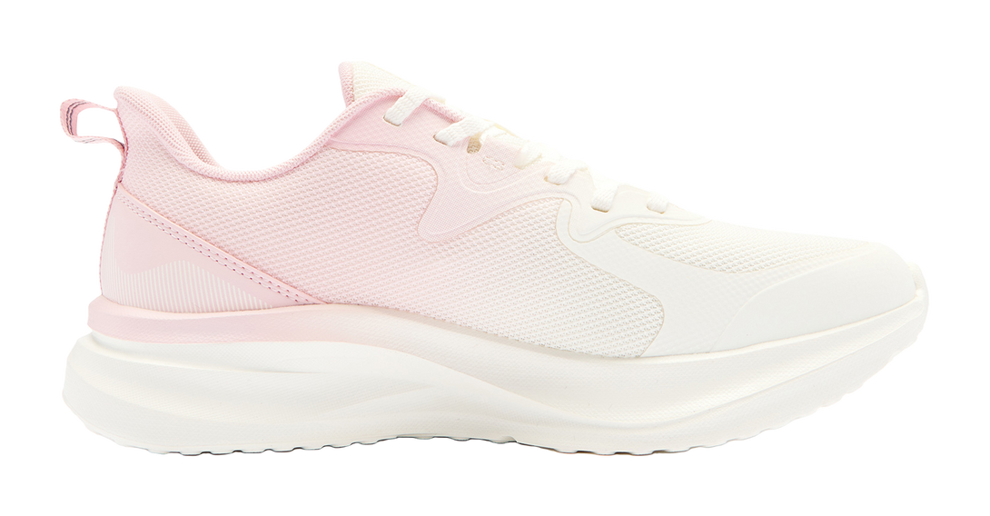 QIAODAN Yue Run Running Shoes Women's Low top Ivory/Frosted Pink 