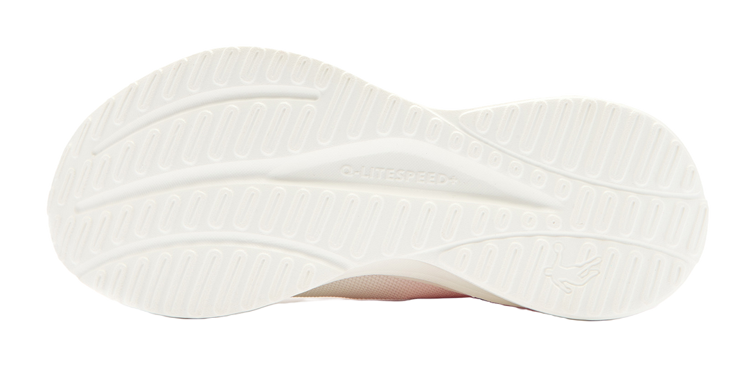 QIAODAN Yue Run Running Shoes Women's Low top Ivory/Frosted Pink 