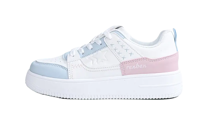 RENBEN Anti-Slip And Wear-Resistant Breathable Low-Top Skateboard Shoes Women's 