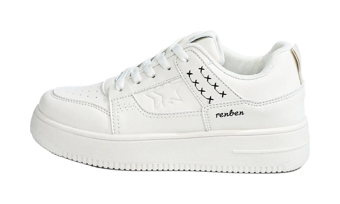 RENBEN Anti-Slip And Wear-Resistant Breathable Low-Top Skateboard Shoes Women's 