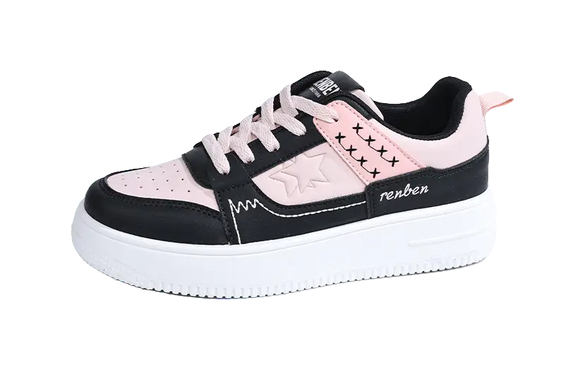 RENBEN Anti-Slip And Wear-Resistant Breathable Low-Top Skateboard Shoes Women's 
