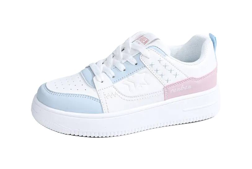 RENBEN Anti-Slip And Wear-Resistant Breathable Low-Top Skateboard Shoes Women's 