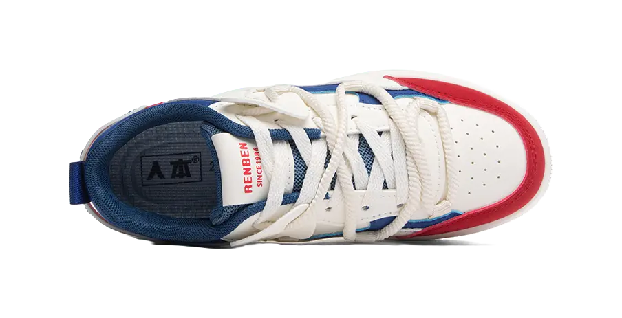 RENBEN Anti-Slip And Wear-Resistant Lightweight Low-Top Skateboard Shoes Unisex 