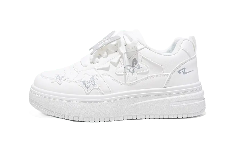 RENBEN Slip Resistant Waterproof Cushioning Abrasion Resistant Height Increasing Low top Skateboard Shoes Women's 