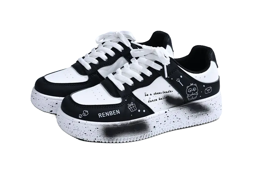 RENBEN Slip Resistant, Abrasion Resistant, Lightweight Low top Skateboard Shoes Unisex 