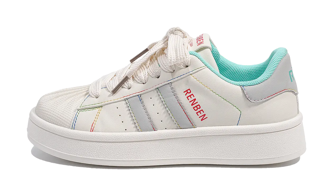 RENBEN Slip Resistant, Abrasion Resistant, Lightweight Low top Skateboard Shoes Women's 