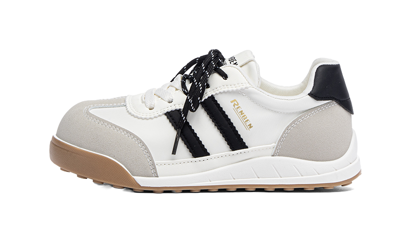 RENBEN Wear resistant And Lightweight Low Top Casual Shoes Women's White Gray Black 